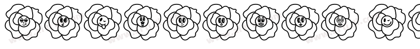 flowering cute字体转换